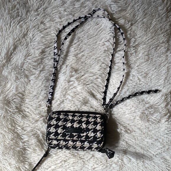 Womens houndstooth 3 ways small wallet bag, SO - Picture 2 of 12
